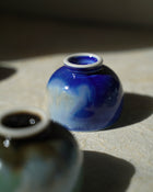 Tasse à thé en porcelaine chinoise faite à la main - bleue