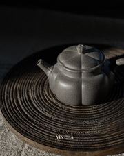 Handgemaakte Yi Xing Theepot - Blauwgrijze Klei / Qing Hui Duan Ni 青灰段泥