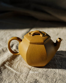 Handmade Yi Xing Tea Pot- Golden Duanni Clay - Huang Jin Duan Ni 黄金段泥