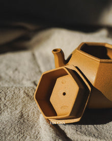 Handmade Yi Xing Tea Pot- Golden Duanni Clay - Huang Jin Duan Ni 黄金段泥
