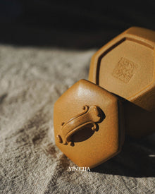 Handmade Yi Xing Tea Pot- Golden Duanni Clay - Huang Jin Duan Ni 黄金段泥