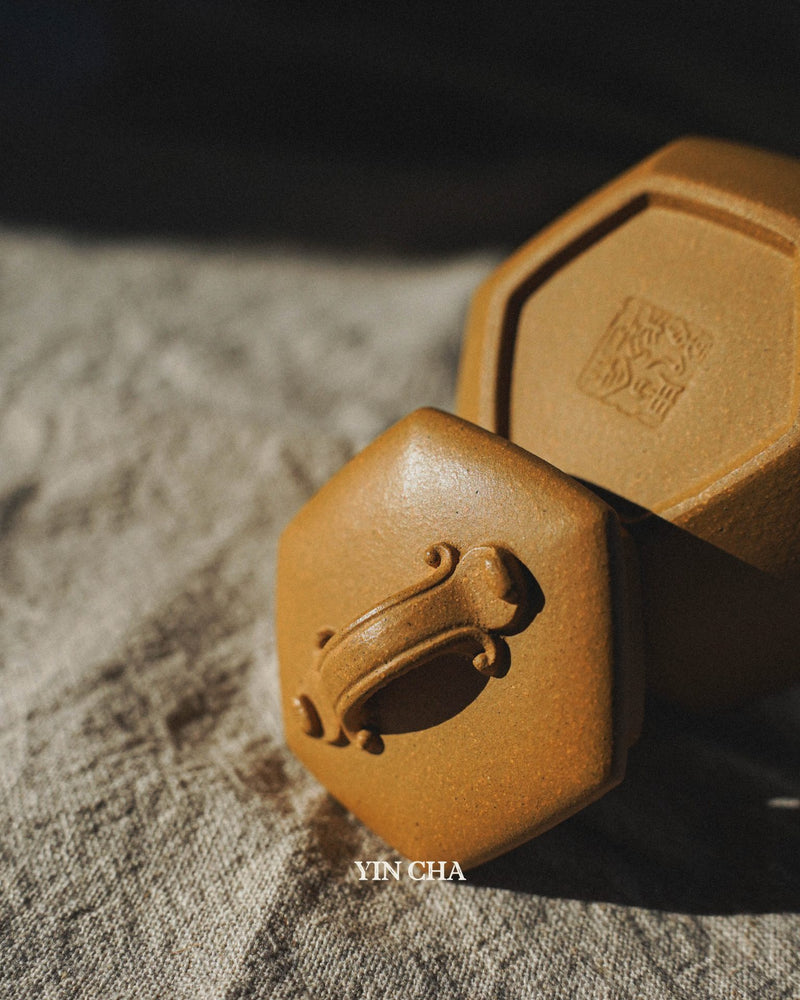 Handmade Yi Xing Tea Pot- Golden Duanni Clay - Huang Jin Duan Ni 黄金段泥