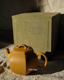 Handmade Yi Xing Tea Pot- Golden Duanni Clay - Huang Jin Duan Ni 黄金段泥